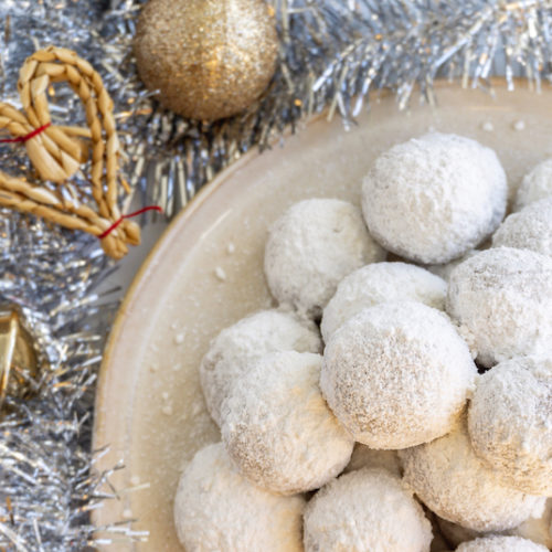 vegan snowball cookies