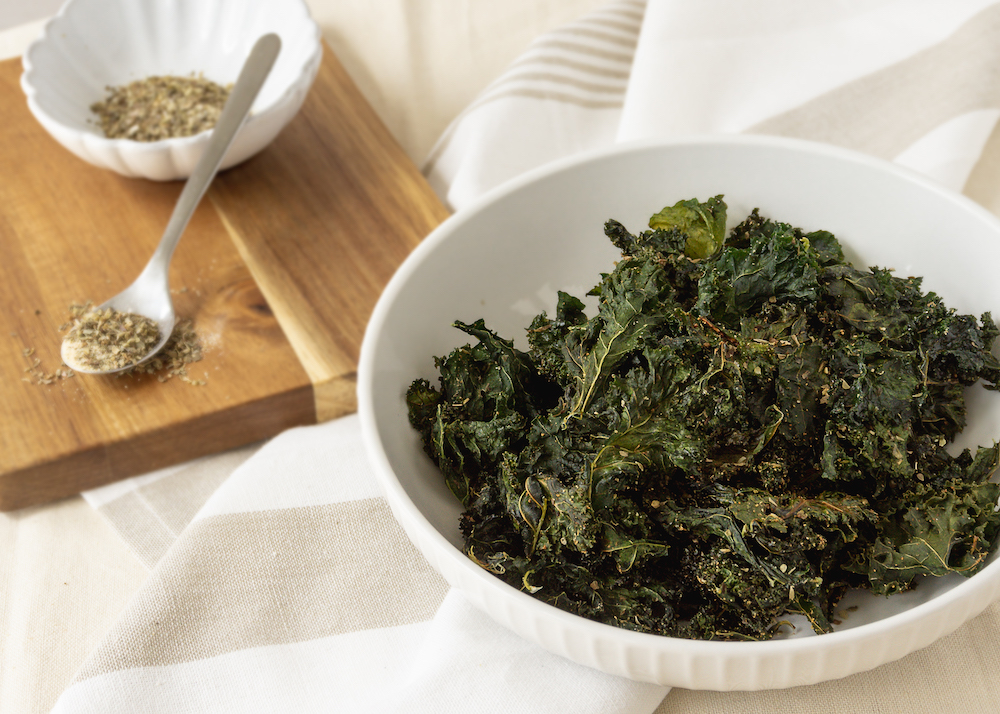 Garlic and Herb Easy Kale Chips