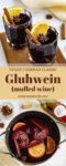 German Gluhwein in glasses for pinterest