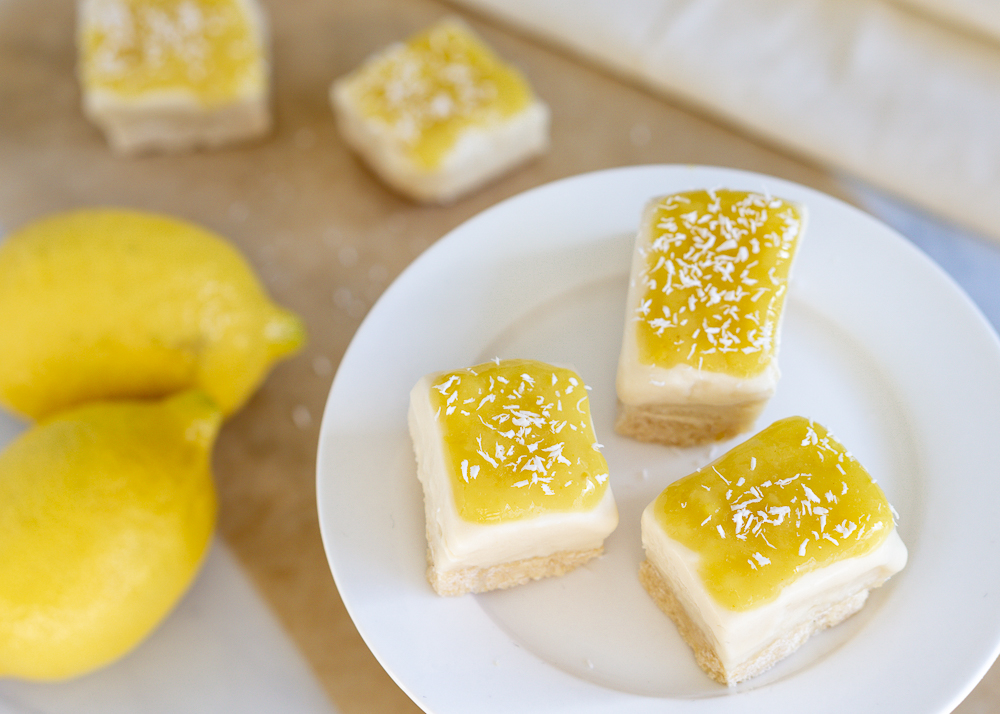 Lemon Ice Cream Bars