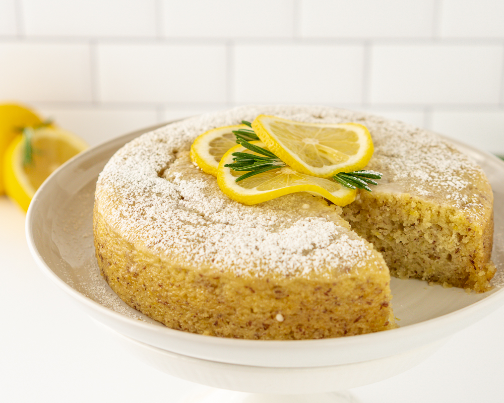 Lemon Rosemary Olive Oil Cake – Deliciously Tart and Sweet!